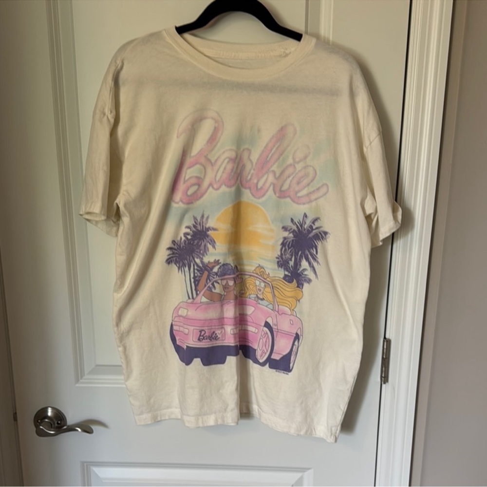 Hollister Cream Barbie Graphic Tee